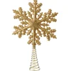 Käthe Wohlfahrt Baumspitze Schneeflocke Mit Glimmer, Gold
