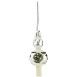 Käthe Wohlfahrt Baumspitze Silber Mit Silbernem Reflex-Stern