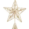 Käthe Wohlfahrt Baumspitze Stern Mit Kleinen Sternchen, Gold