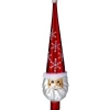 Käthe Wohlfahrt Baumspitze "Weihnachtsmann", Rot, 30Cm