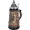Käthe Wohlfahrt Bierkrug Mit Zinndeckel "Deutschland", Natur, 0,5L