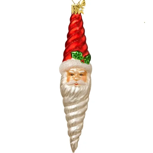 Poesie in Glas Eiszapfen Hl. Nikolaus