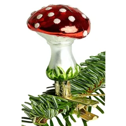 Poesie in Glas Fliegenpilz Mit Clip, Gros (5Cm)