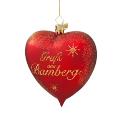 Poesie in Glas Glasherz "Grus Aus Bamberg"
