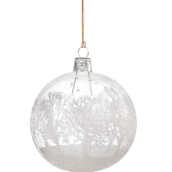 Käthe Wohlfahrt Glaskugel Klar Mit Verschneiten Baumen, 8 Cm