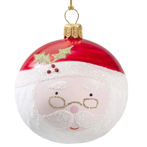 Käthe Wohlfahrt Glaskugel Weihnachtsmann, 7 Cm