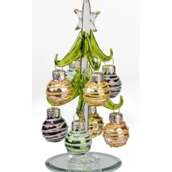 Käthe Wohlfahrt Gruner Glasbaum Mit Goldenen Kugeln