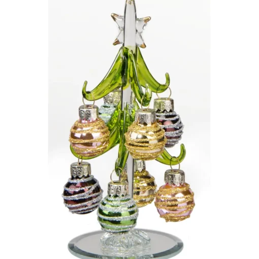 Käthe Wohlfahrt Gruner Glasbaum Mit Goldenen Kugeln