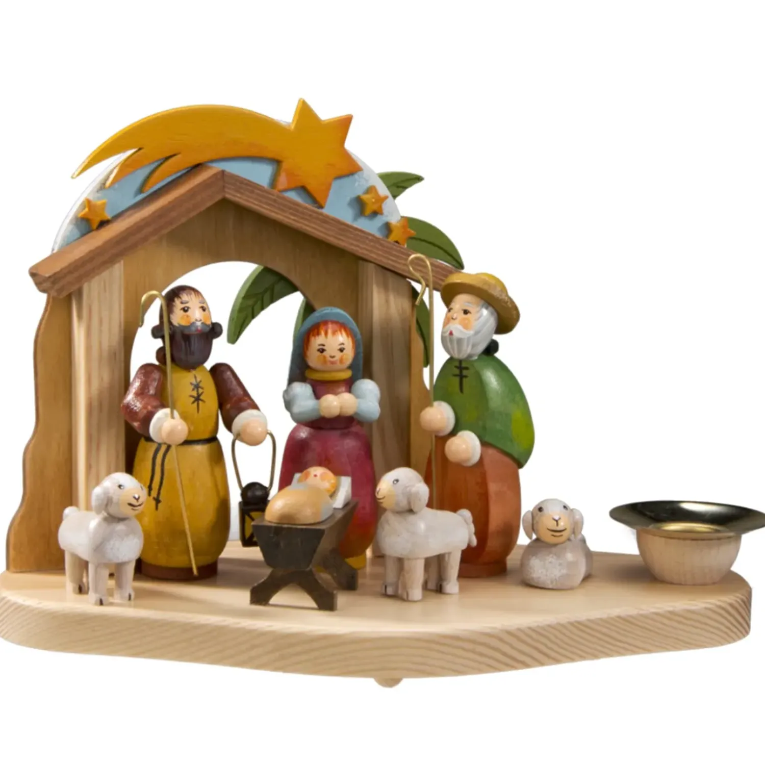 Käthes Original Kerzenhalter "Krippe"