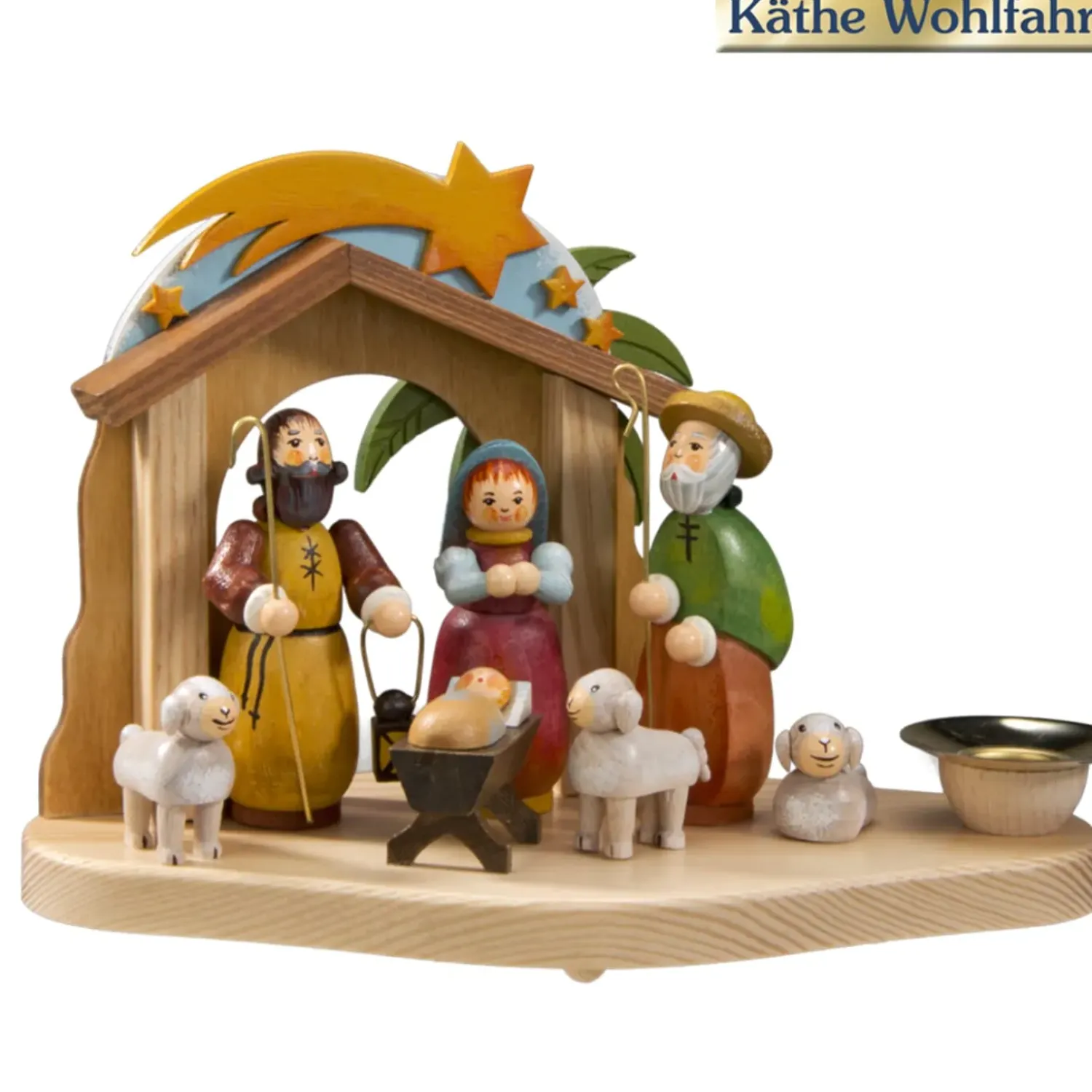 Käthes Original Kerzenhalter "Krippe"