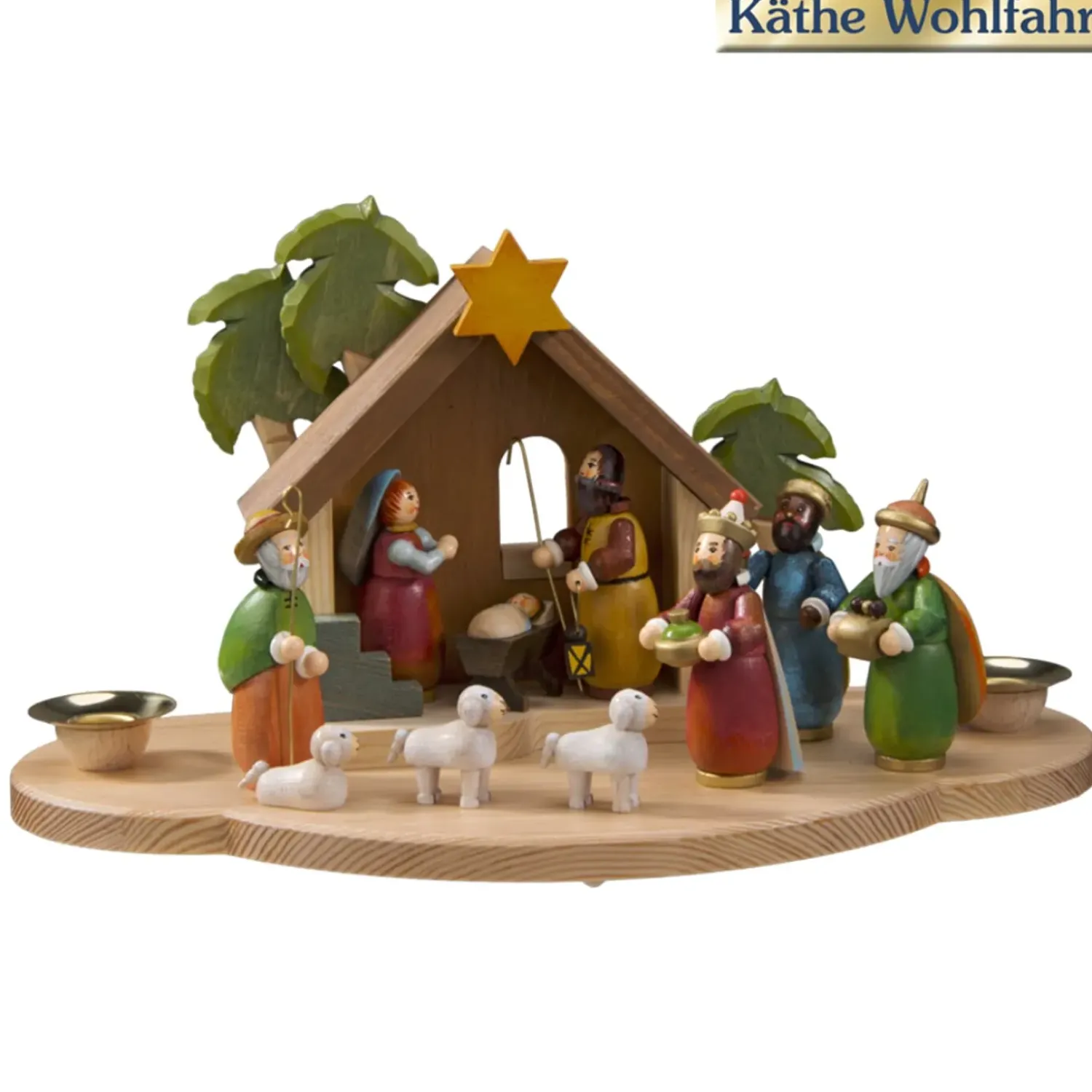 Käthes Original Kerzenhalter "Weihnachtskrippe"