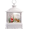KONSTSMIDE Led Schneelaterne "Weihnachtsmann Mit Elch", 30 Cm