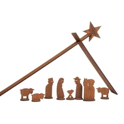 designimdorf Moderne Weihnachtskrippe, 11-Teiliges Set