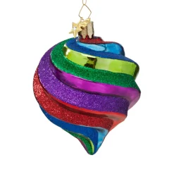 Poesie in Glas Muschel Bunt Mit Glitzer