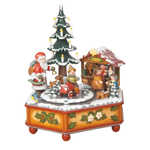 Hubrig Volkskunst Musikdose "Weihnachtszeit"