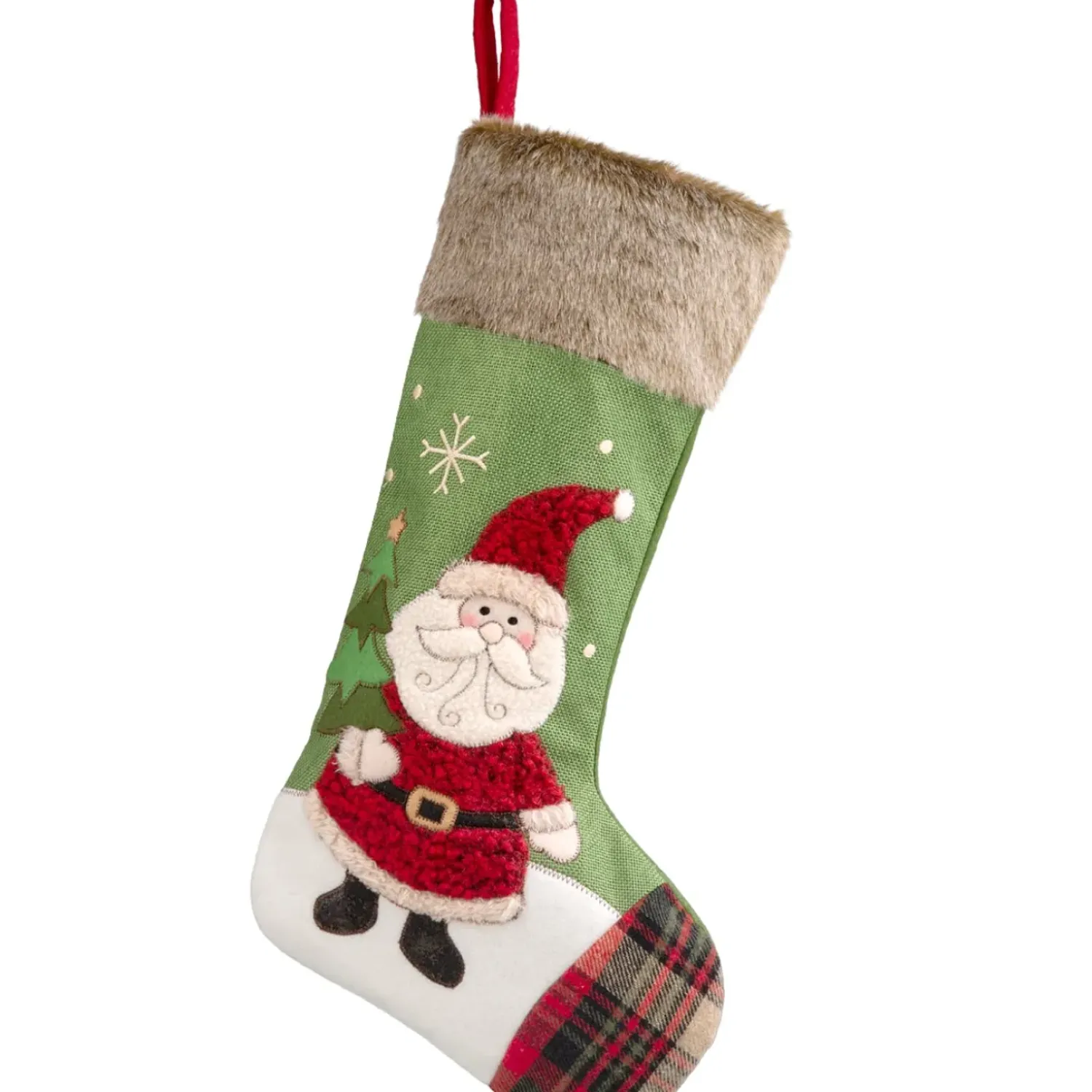 Käthe Wohlfahrt Nikolausstrumpf Mit Weihnachtsmann, Grun