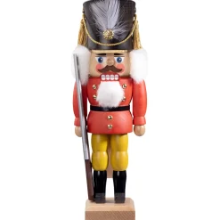 HODREWA Nussknacker "Gardesoldat", Rot/Lasiert, 30 Cm