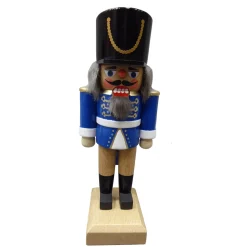 HODREWA Nussknacker "Husar" Blau, 18Cm