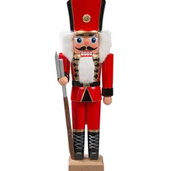 HODREWA Nussknacker "Husar" Rot, 27Cm