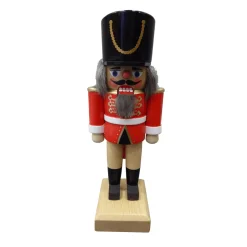 HODREWA Nussknacker "Husar" Rot, 18Cm