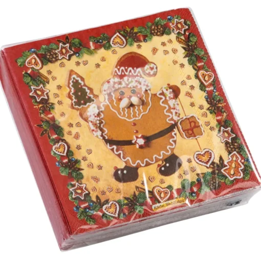 Käthe Wohlfahrt Papier-Cocktailservietten "Lebkuchenzeit"