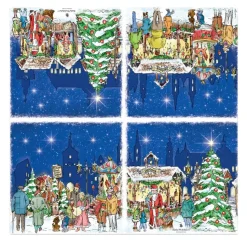 Käthe Wohlfahrt Papierservietten "Weihnachtsmarkt"