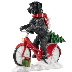 Käthe Wohlfahrt Schnauzer Auf Fahrrad