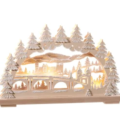 RATAGS Holzdesign Schwibbögen "Heidelberg Im Winter", 115 V