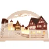 RATAGS Holzdesign Schwibbögen "Rothenburg Plonlein" 230V Mit Usb A-Anschluss