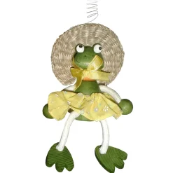 Käthe Wohlfahrt Schwingfigur "Frosch Mit Kleidchen"