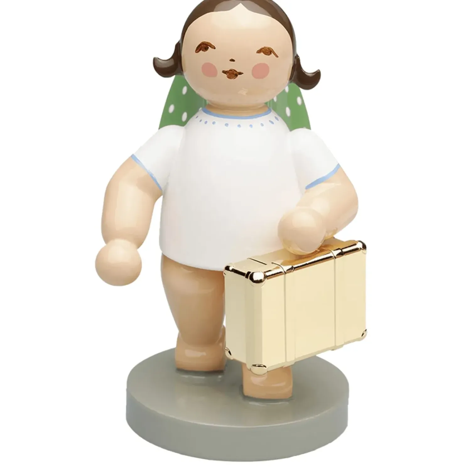 WENDT & KÜHN Weltenbummler, Engel Mit Koffer, Goldedition No11