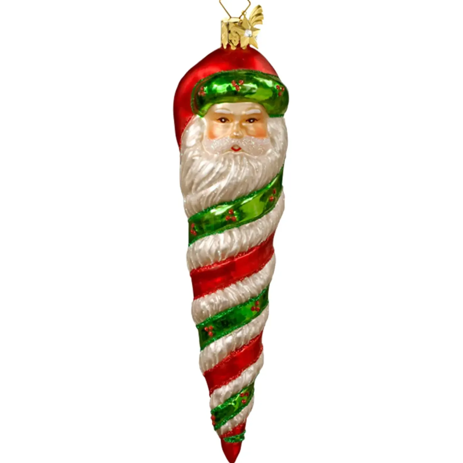 Poesie in Glas Zapfen Weihnachtsmann